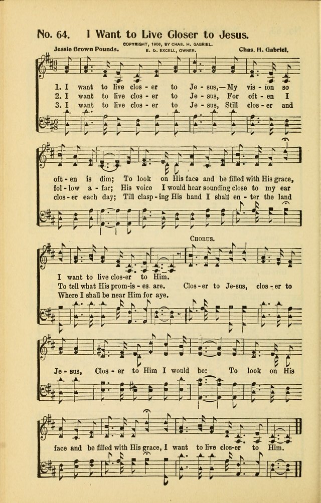 Diadems: a collection of religious songs, new and old, for the church and Sunday school page 64