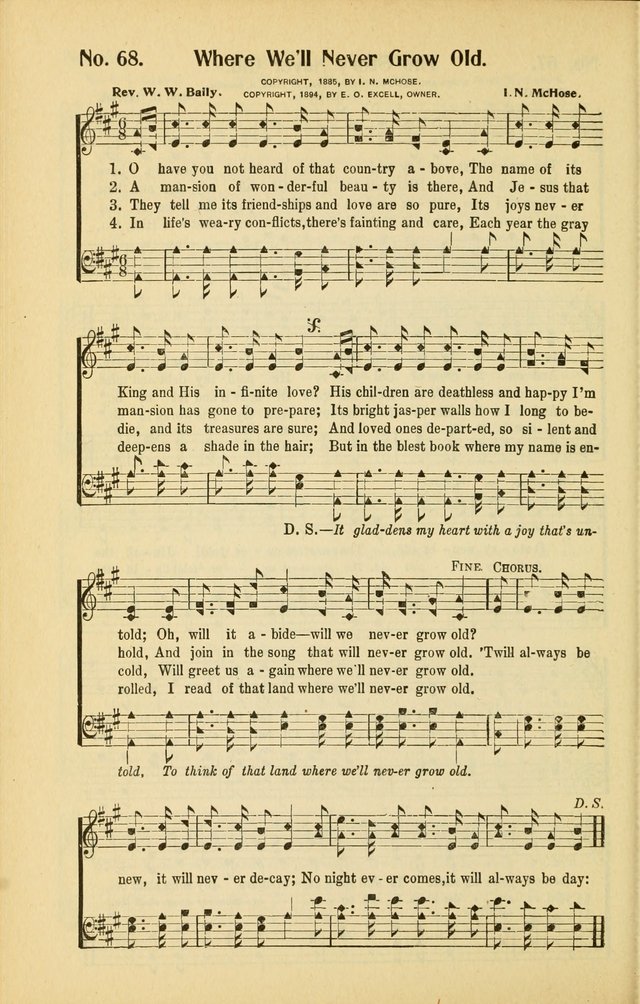 Diadems: a collection of religious songs, new and old, for the church and Sunday school page 68