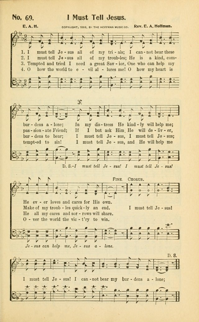Diadems: a collection of religious songs, new and old, for the church and Sunday school page 69