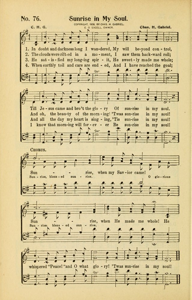 Diadems: a collection of religious songs, new and old, for the church and Sunday school page 76