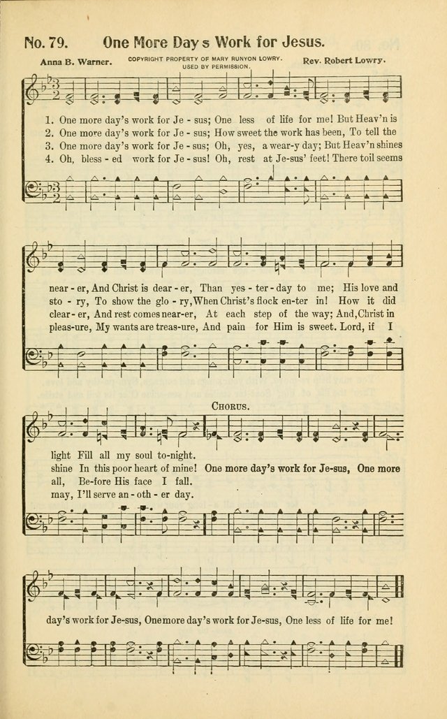 Diadems: a collection of religious songs, new and old, for the church and Sunday school page 79