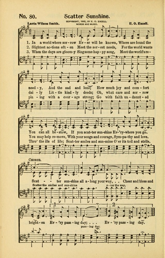 Diadems: a collection of religious songs, new and old, for the church and Sunday school page 80