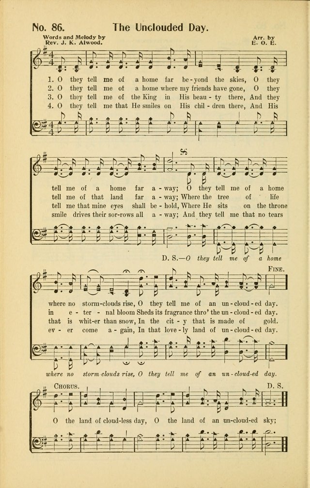 Diadems: a collection of religious songs, new and old, for the church and Sunday school page 86