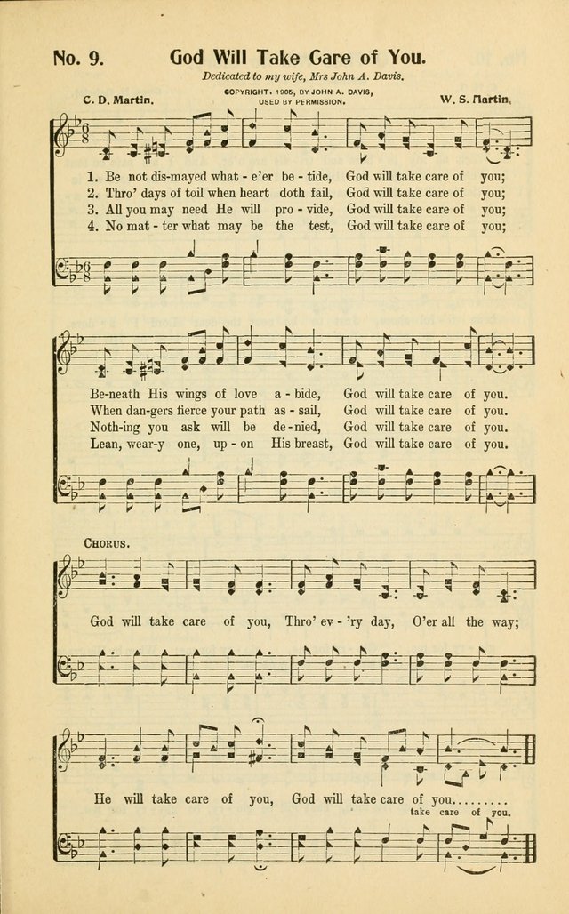 Diadems: a collection of religious songs, new and old, for the church and Sunday school page 9