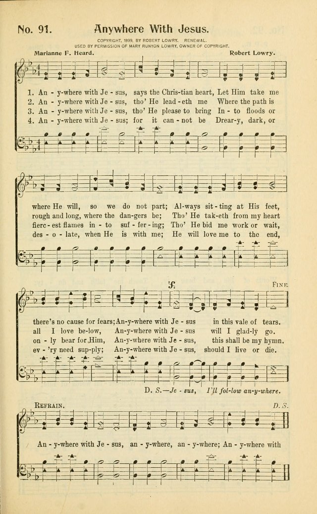 Diadems: a collection of religious songs, new and old, for the church and Sunday school page 91