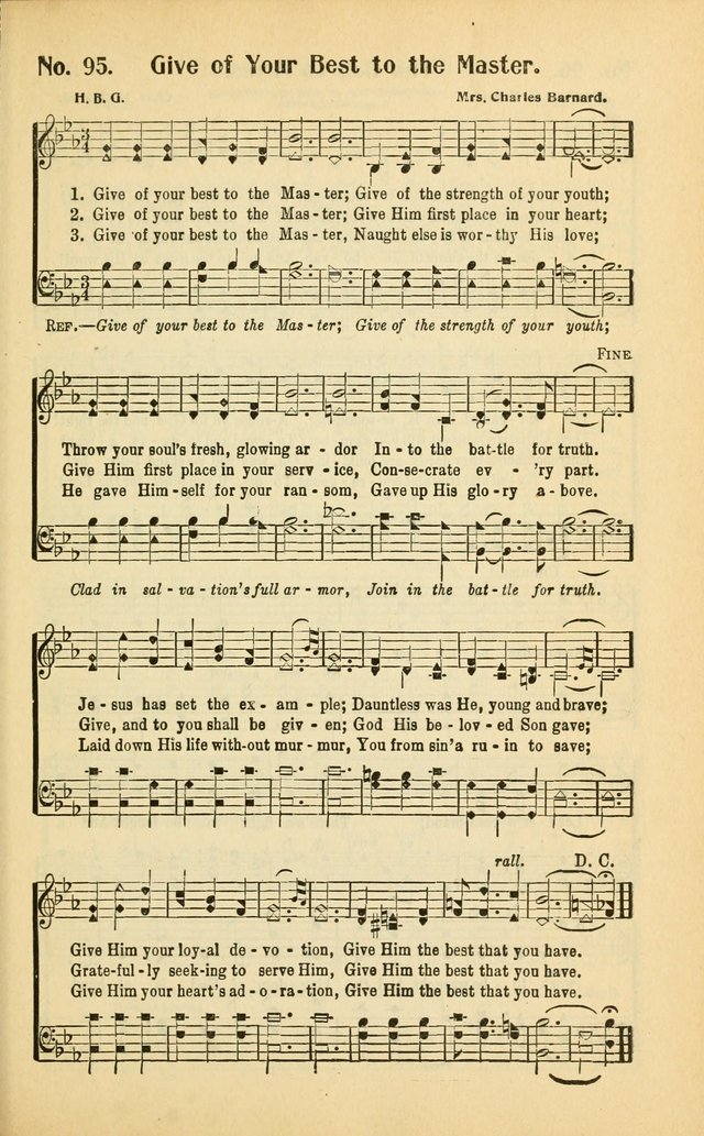 Diadems: a collection of religious songs, new and old, for the church and Sunday school page 95