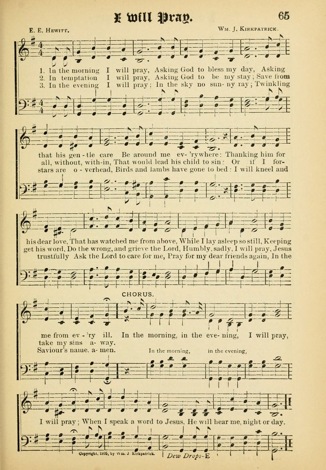 Dew Drops: comprising new songs, hymns, etc. for young singers page 63
