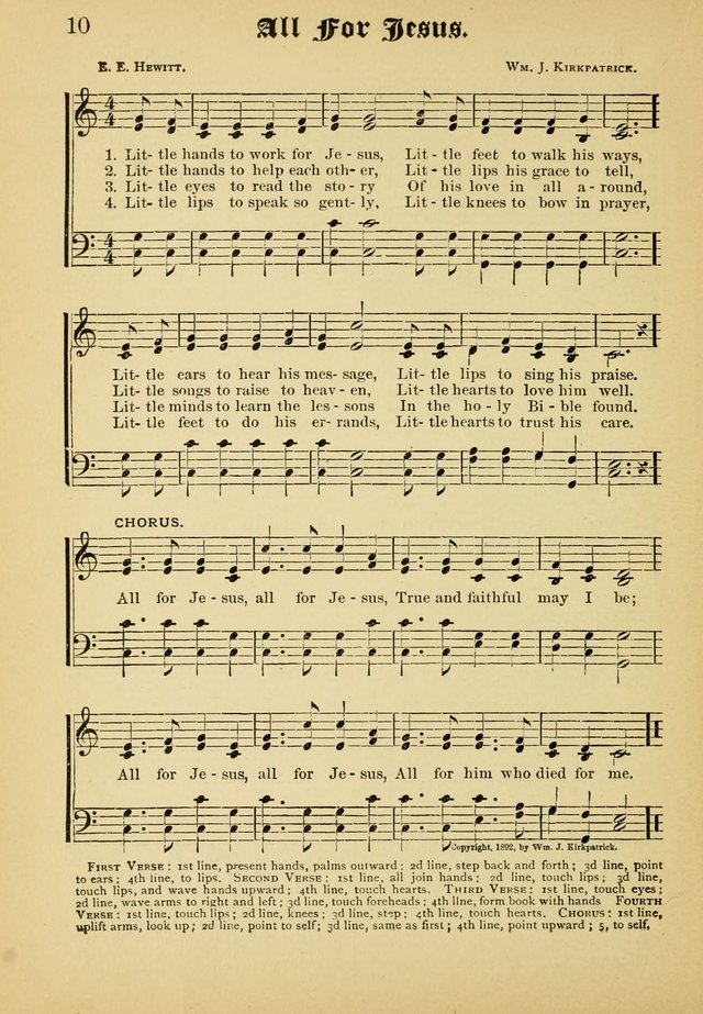 Dew Drops: comprising new songs, hymns, etc. for young singers page 8