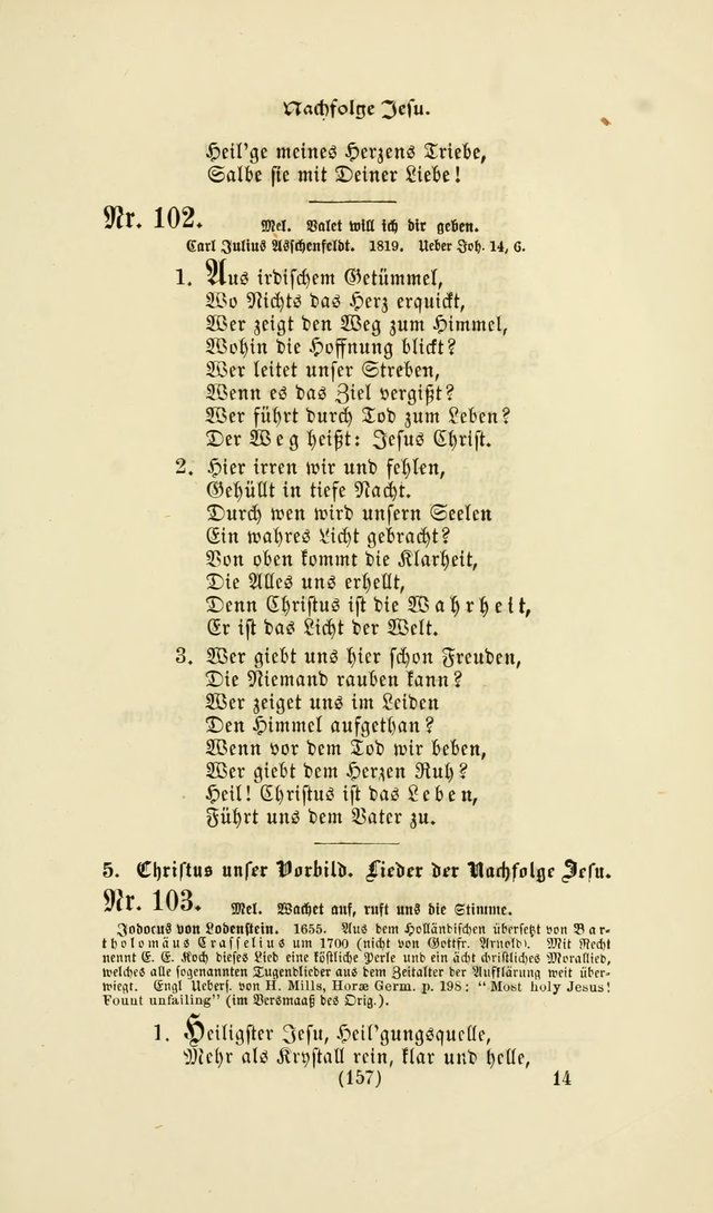 Deutsches Gesang- und Choralbuch: eine Auswahl geistlicher Lieder ... Neue, verbesserte und verhmehrte Aufl. page 154