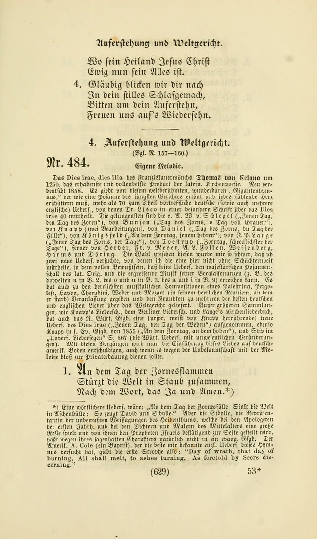 Deutsches Gesang- und Choralbuch: eine Auswahl geistlicher Lieder ... Neue, verbesserte und verhmehrte Aufl. page 626
