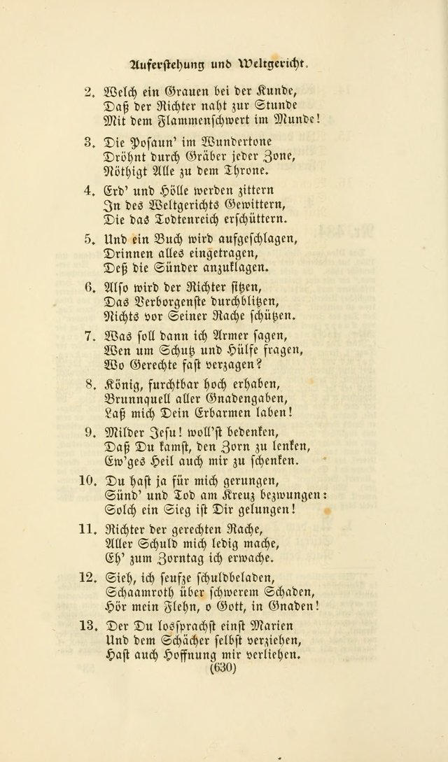 Deutsches Gesang- und Choralbuch: eine Auswahl geistlicher Lieder ... Neue, verbesserte und verhmehrte Aufl. page 627