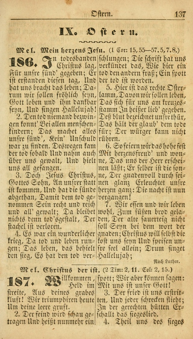 Deutsches Gesangbuch für die Evangelisch-Luterische Kirche in den Vereinigten Staaten: herausgegeben mit kirchlicher Genehmigung  page 137