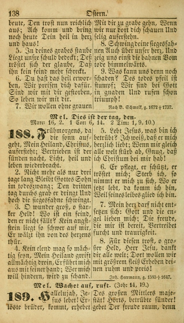 Deutsches Gesangbuch für die Evangelisch-Luterische Kirche in den Vereinigten Staaten: herausgegeben mit kirchlicher Genehmigung  page 138