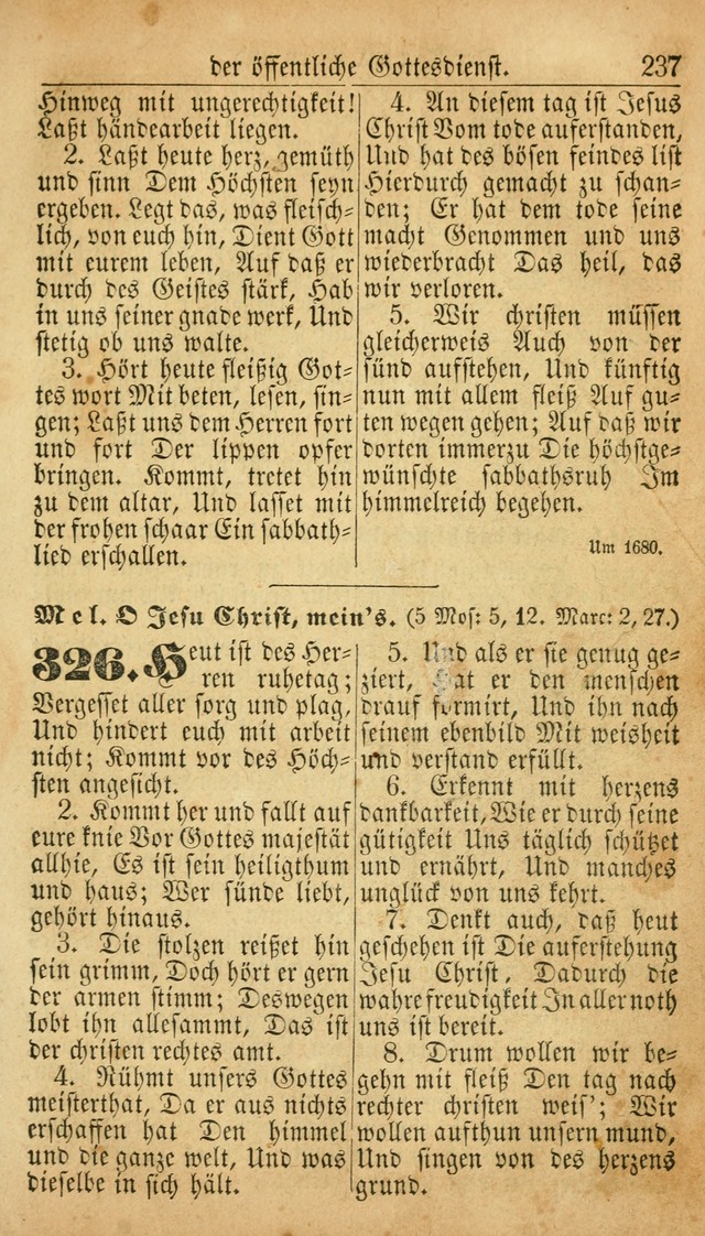 Deutsches Gesangbuch für die Evangelisch-Luterische Kirche in den Vereinigten Staaten: herausgegeben mit kirchlicher Genehmigung  page 237