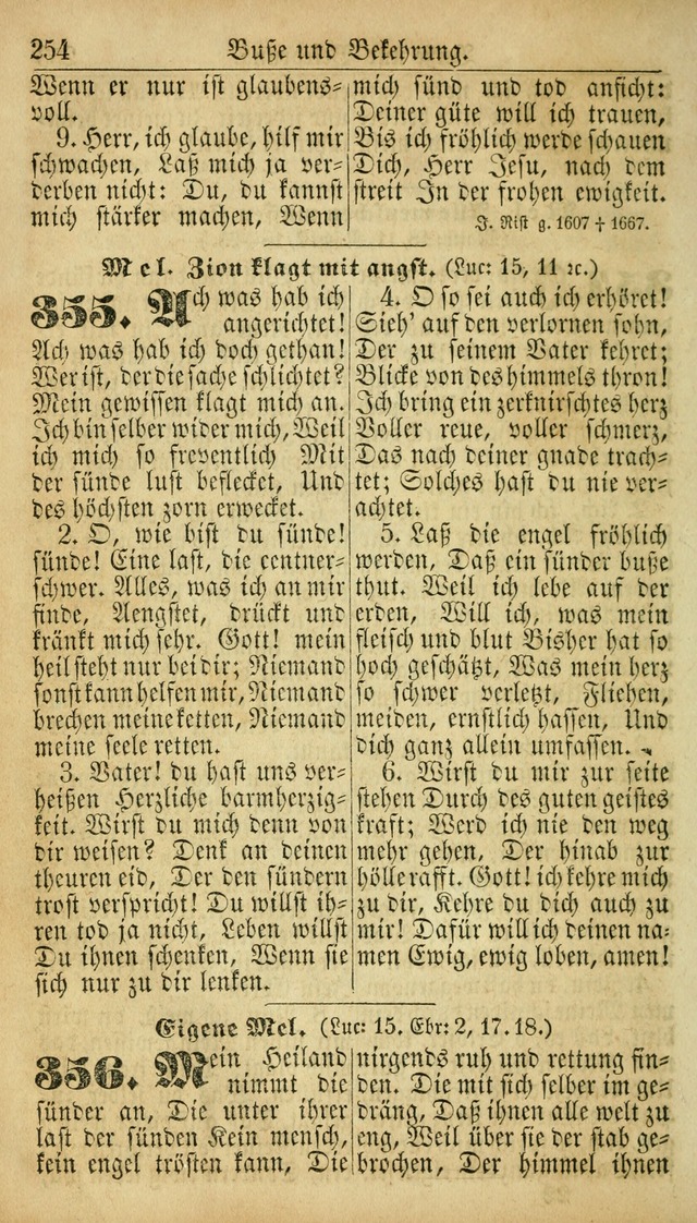 Deutsches Gesangbuch für die Evangelisch-Luterische Kirche in den Vereinigten Staaten: herausgegeben mit kirchlicher Genehmigung  page 254