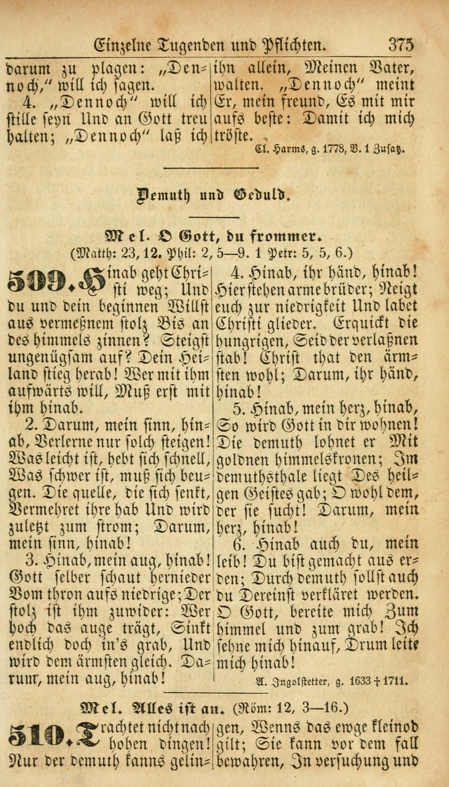 Deutsches Gesangbuch für die Evangelisch-Luterische Kirche in den Vereinigten Staaten: herausgegeben mit kirchlicher Genehmigung  page 375