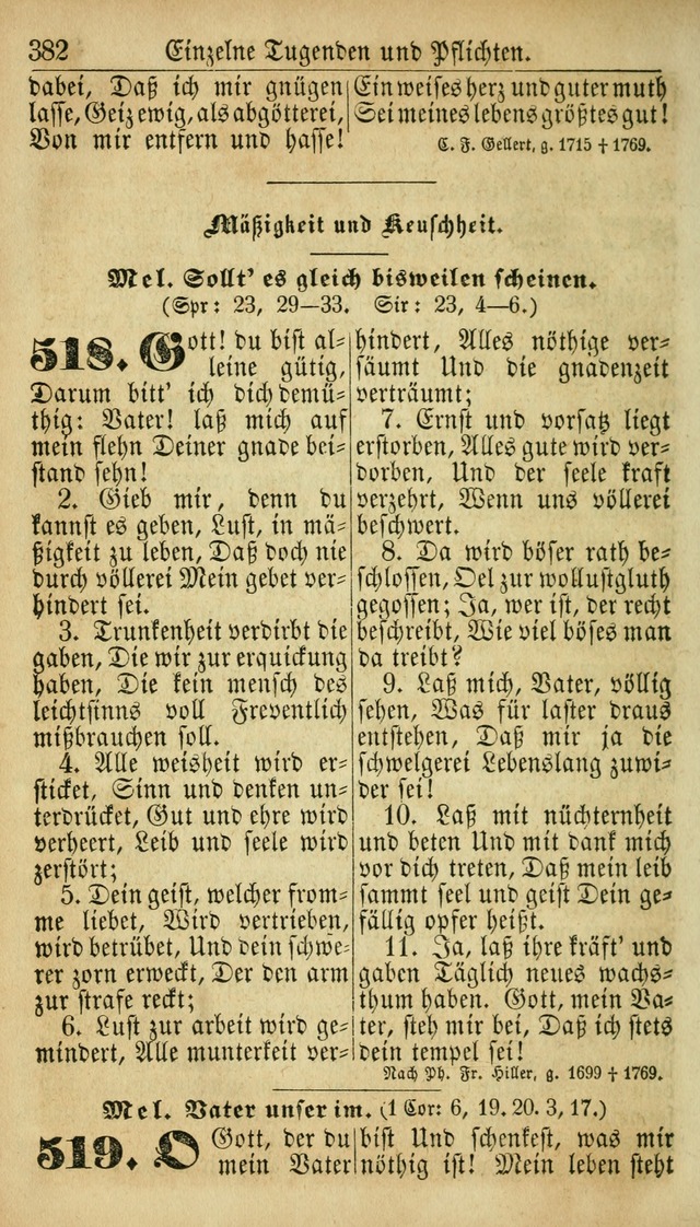 Deutsches Gesangbuch für die Evangelisch-Luterische Kirche in den Vereinigten Staaten: herausgegeben mit kirchlicher Genehmigung  page 382