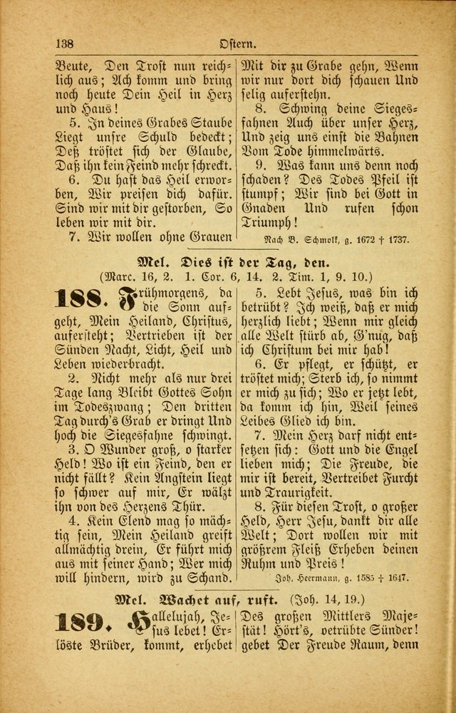 Deutsches Gesangbuch: für den Evangelisch-Lutherische Kirche in den Vereinigten Staaten herausgegen mit kirchlicher Genehmigung  page 192