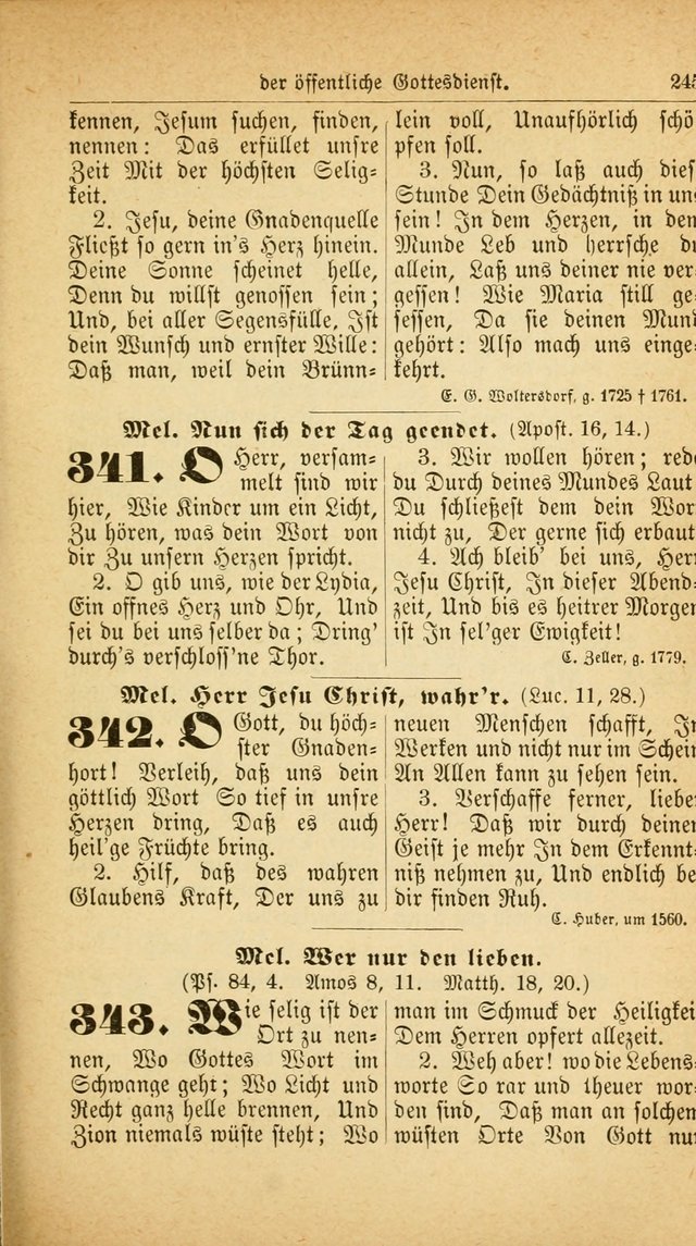 Deutsches Gesangbuch: für den Evangelisch-Lutherische Kirche in den Vereinigten Staaten herausgegen mit kirchlicher Genehmigung  page 299