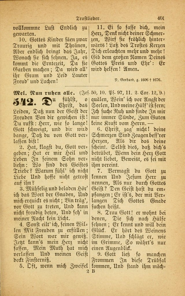 Deutsches Gesangbuch: für den Evangelisch-Lutherische Kirche in den Vereinigten Staaten herausgegen mit kirchlicher Genehmigung  page 455