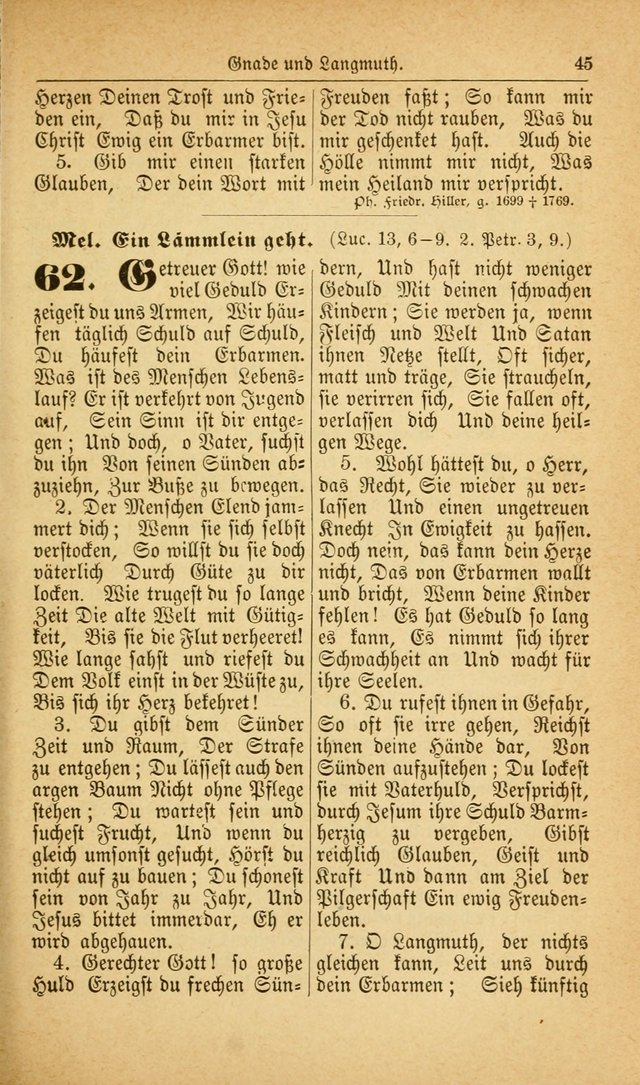 Deutsches Gesangbuch: für den Evangelisch-Lutherische Kirche in den Vereinigten Staaten herausgegen mit kirchlicher Genehmigung  page 99