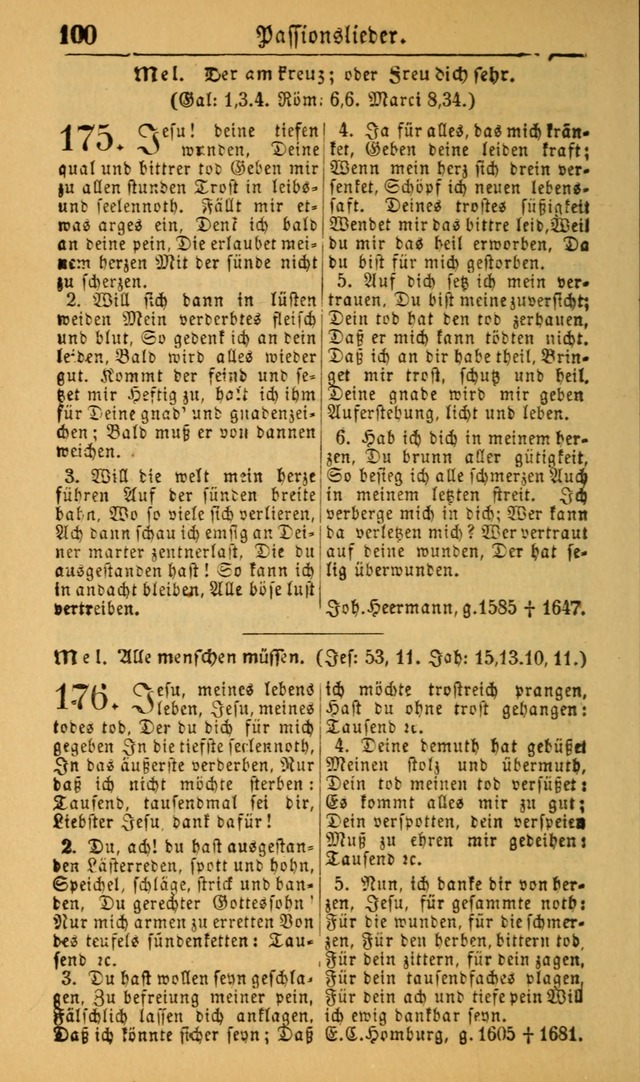 Deutsches Gesangbuch für die Evangelisch-Luterische Kirche in den Vereinigten Staaten: herausgegeben mit kirchlicher Genehmigung (22nd aufl.) page 100