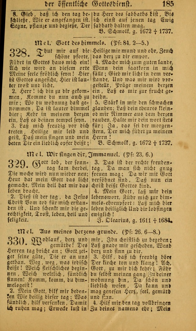 Deutsches Gesangbuch für die Evangelisch-Luterische Kirche in den Vereinigten Staaten: herausgegeben mit kirchlicher Genehmigung (22nd aufl.) page 187