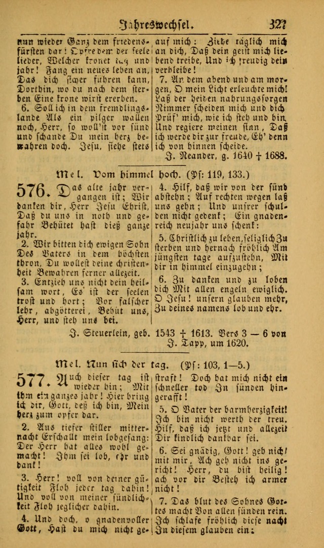 Deutsches Gesangbuch für die Evangelisch-Luterische Kirche in den Vereinigten Staaten: herausgegeben mit kirchlicher Genehmigung (22nd aufl.) page 329