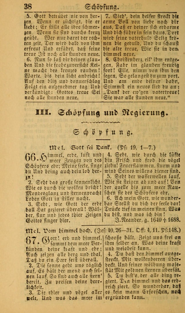 Deutsches Gesangbuch für die Evangelisch-Luterische Kirche in den Vereinigten Staaten: herausgegeben mit kirchlicher Genehmigung (22nd aufl.) page 38