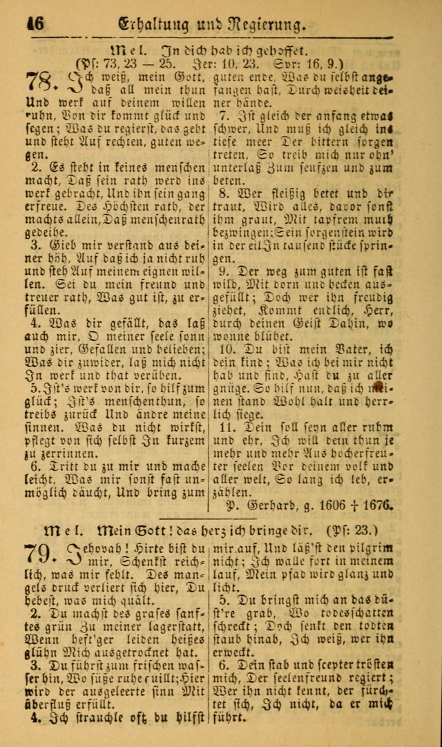 Deutsches Gesangbuch für die Evangelisch-Luterische Kirche in den Vereinigten Staaten: herausgegeben mit kirchlicher Genehmigung (22nd aufl.) page 46