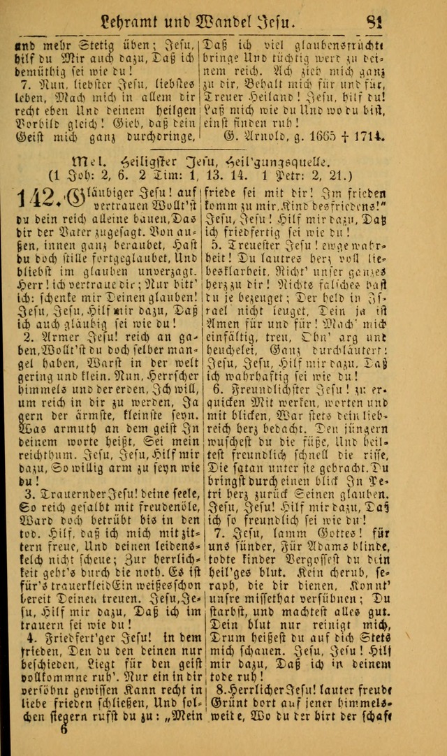 Deutsches Gesangbuch für die Evangelisch-Luterische Kirche in den Vereinigten Staaten: herausgegeben mit kirchlicher Genehmigung (22nd aufl.) page 81