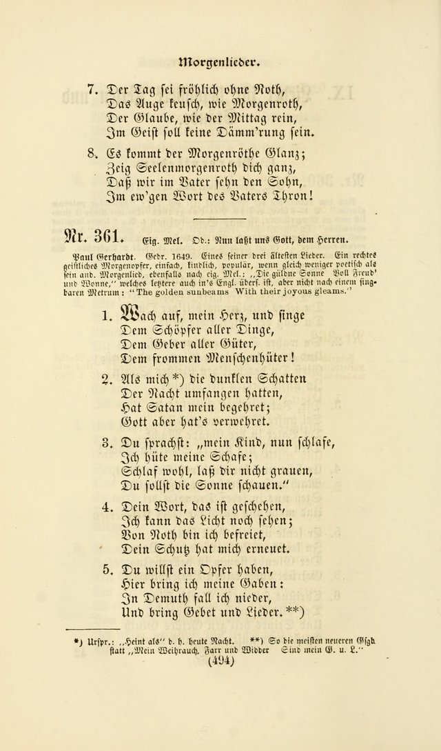 Deutsches Gesangbuch: eine auswahl geistlicher Lieder aus allen Zeiten der Christlichen Kirche page 491
