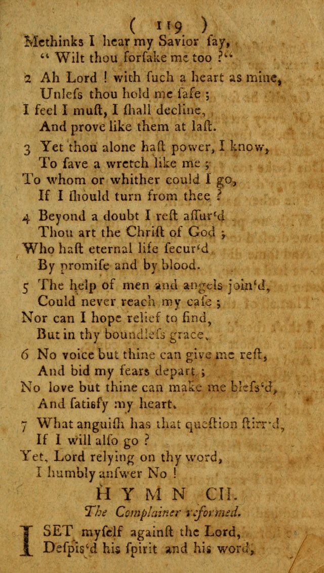 Divine Hymns or Spiritual Songs, for the use of religious assemblies and private Christians: being a collection page 124