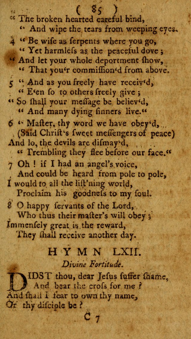 Divine Hymns or Spiritual Songs, for the use of religious assemblies and private Christians: being a collection page 90