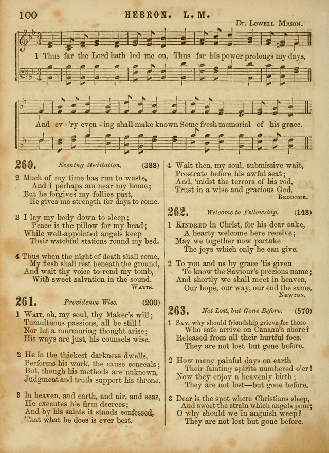 The Devotional Hymn and Tune Book: for social and public worship page 100