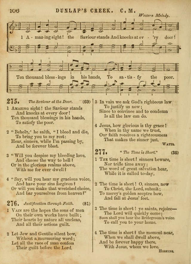 The Devotional Hymn and Tune Book: for social and public worship page 106
