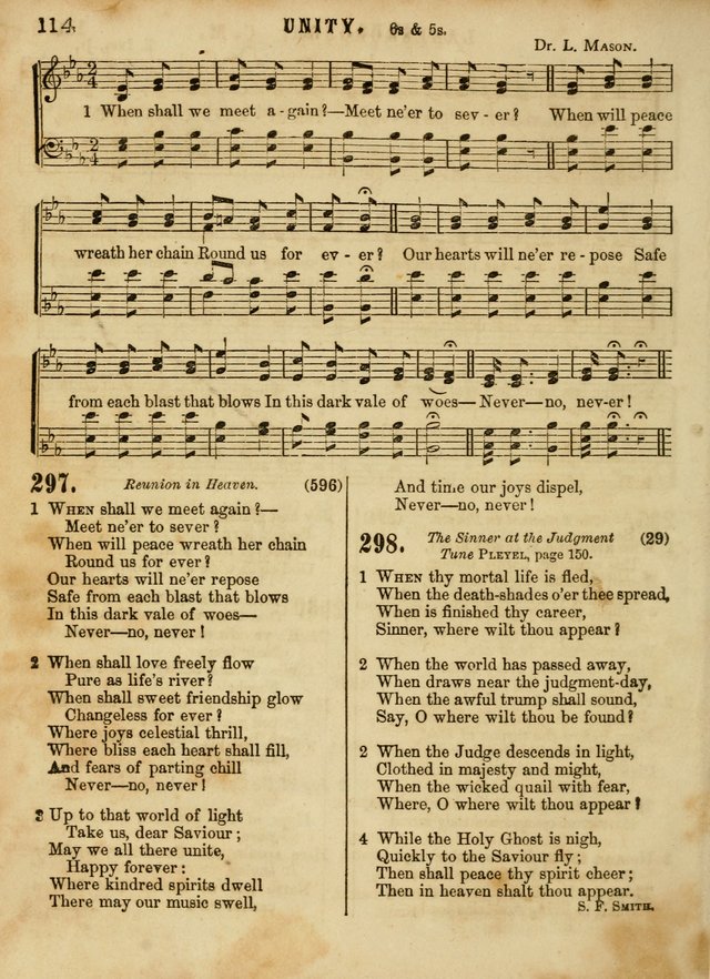 The Devotional Hymn and Tune Book: for social and public worship page 114