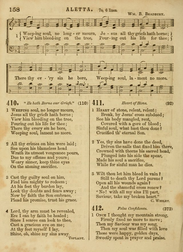 The Devotional Hymn and Tune Book: for social and public worship page 158