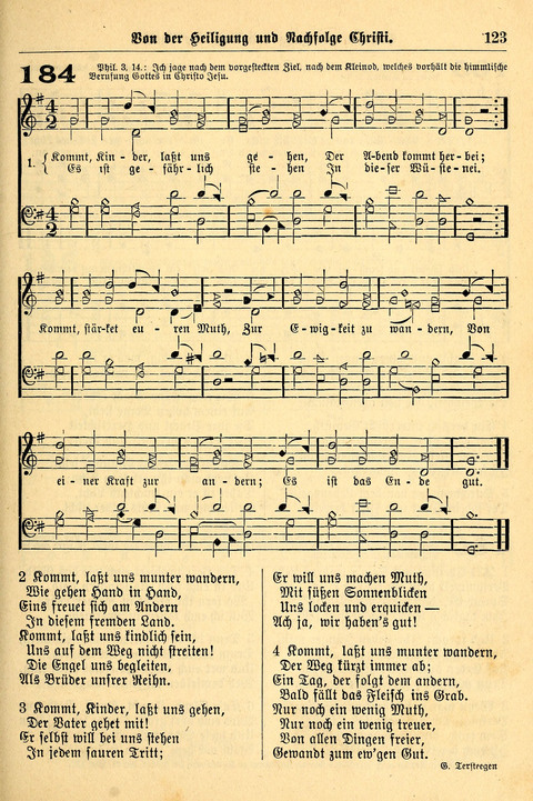 Deutsches Lieder- und Melodienbuch: mit einem Anhang englisher Lieder page 123