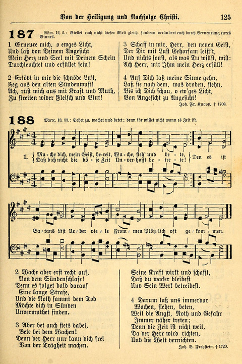 Deutsches Lieder- und Melodienbuch: mit einem Anhang englisher Lieder page 125