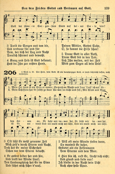 Deutsches Lieder- und Melodienbuch: mit einem Anhang englisher Lieder page 139