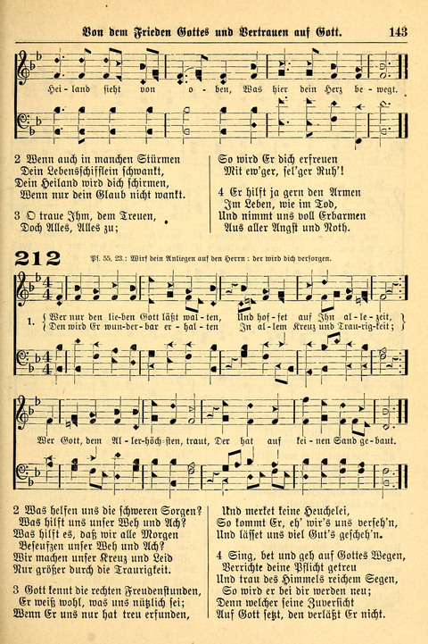 Deutsches Lieder- und Melodienbuch: mit einem Anhang englisher Lieder page 143