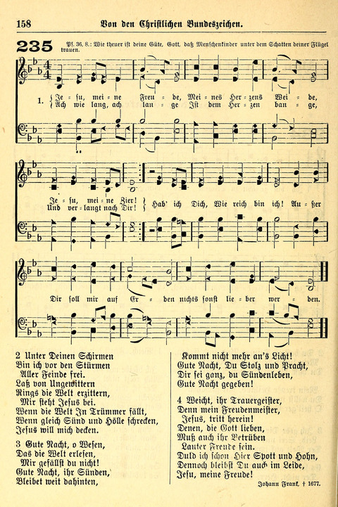 Deutsches Lieder- und Melodienbuch: mit einem Anhang englisher Lieder page 158