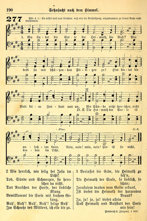 Deutsches Lieder- und Melodienbuch: mit einem Anhang englisher Lieder page 190