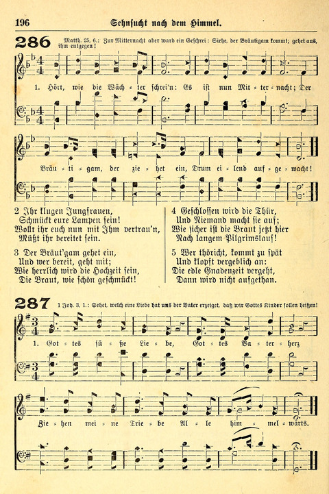 Deutsches Lieder- und Melodienbuch: mit einem Anhang englisher Lieder page 196