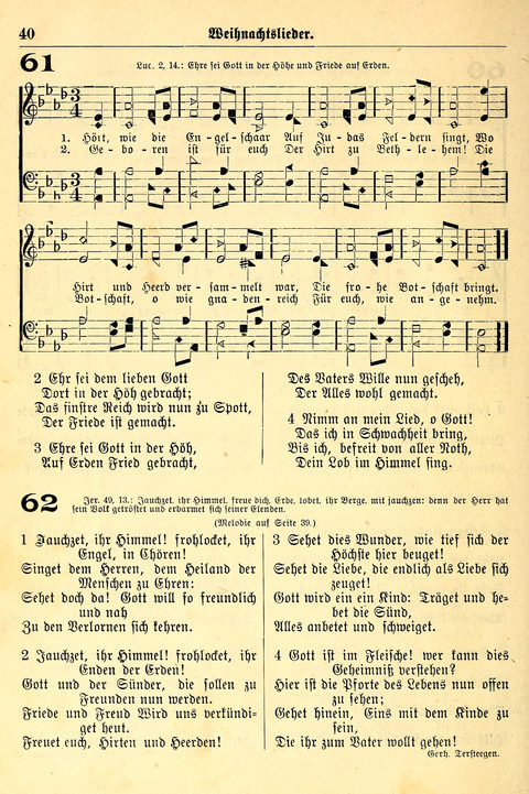 Deutsches Lieder- und Melodienbuch: mit einem Anhang englisher Lieder page 40
