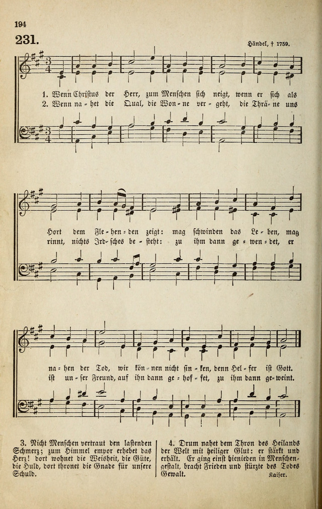 Deutsches Liederbuch: Sammlung von Chorälen und Liedern für Schule und Haus page 194