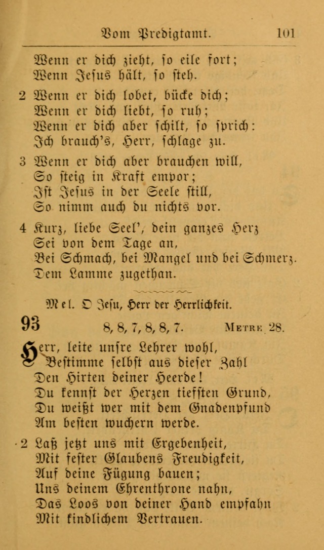 Die allgemeine Lieder-Sammlung zum privat und öffentlichen Gottes-Dienst: mit fleiß zusammengetragen (2nd Aufl.) page 101