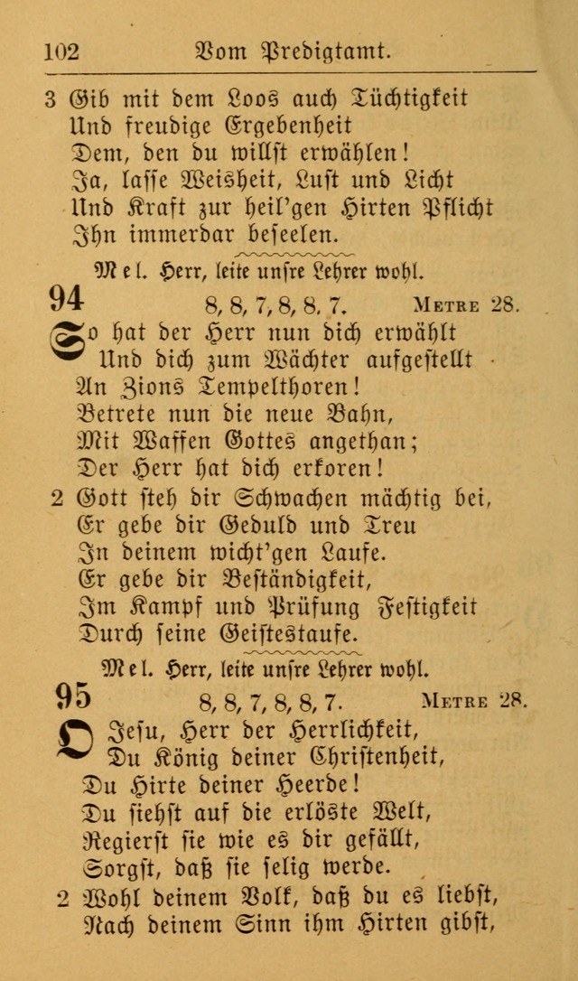 Die allgemeine Lieder-Sammlung zum privat und öffentlichen Gottes-Dienst: mit fleiß zusammengetragen (2nd Aufl.) page 102