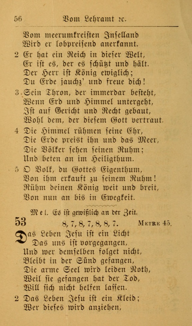 Die allgemeine Lieder-Sammlung zum privat und öffentlichen Gottes-Dienst: mit fleiß zusammengetragen (2nd Aufl.) page 56